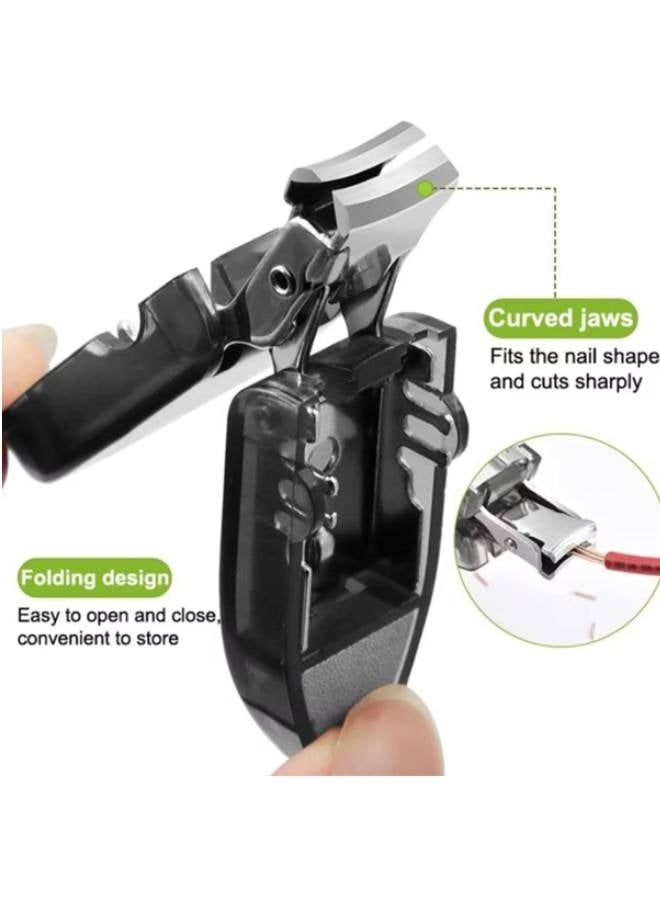 Portable Nail Clipper Keychain, Small Compact Mini Foldable Collapsible Pocket Nail Cutter Keyring Set Pastel Color Cute Unique（6 PCS) - Image 5