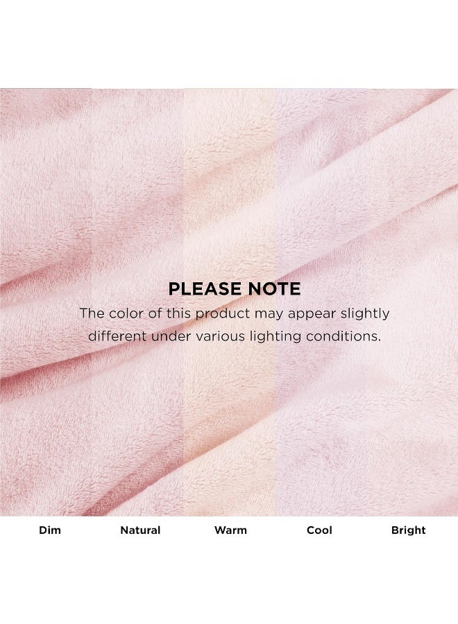 Bedsure Fleece Blanket Twin Blanket Pink - 300GSM Soft Lightweight Plush Cozy Twin Blankets for Bed, Sofa, Couch, Travel, Camping, 60x80 inches - Image 4