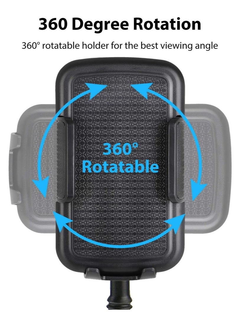 ELTRAZONE Cup Holder Phone Mount for Car, Truck Mount Gooseneck Cup Holder Stand Phone Holder Compatible with iPhone Xs XS Max XR X 8 Plus 7 6s 6 Plus, Samsung Galaxy S10 & Any Cell Phones - Image 4