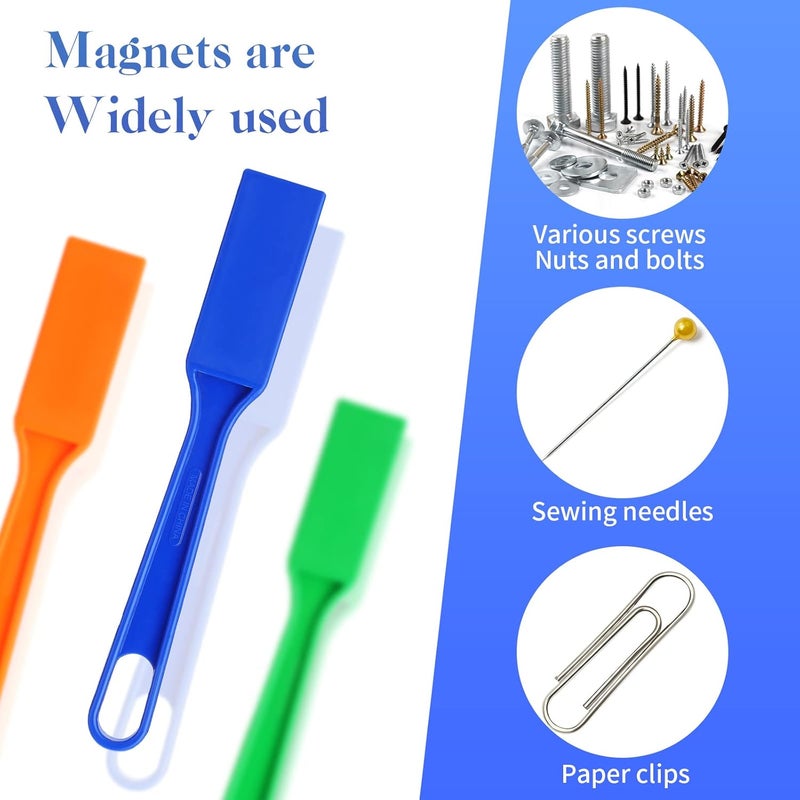 Jerify Set of 30 Magnetic Wands Magnetic Bingo Wands for Science Exploration Observation Skills Teaching Tool Preschool Learning Toys Homeschool Supplies 6 Assorted Colors - Image 3