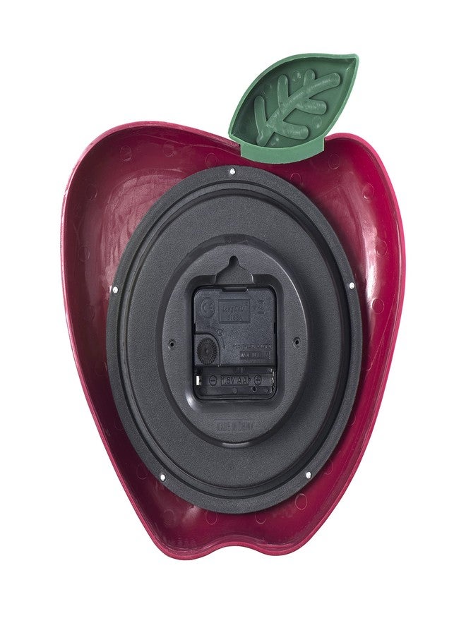Westclox 10" 3-Dimensional Apple Wall Clock- Model #38038A - Image 2