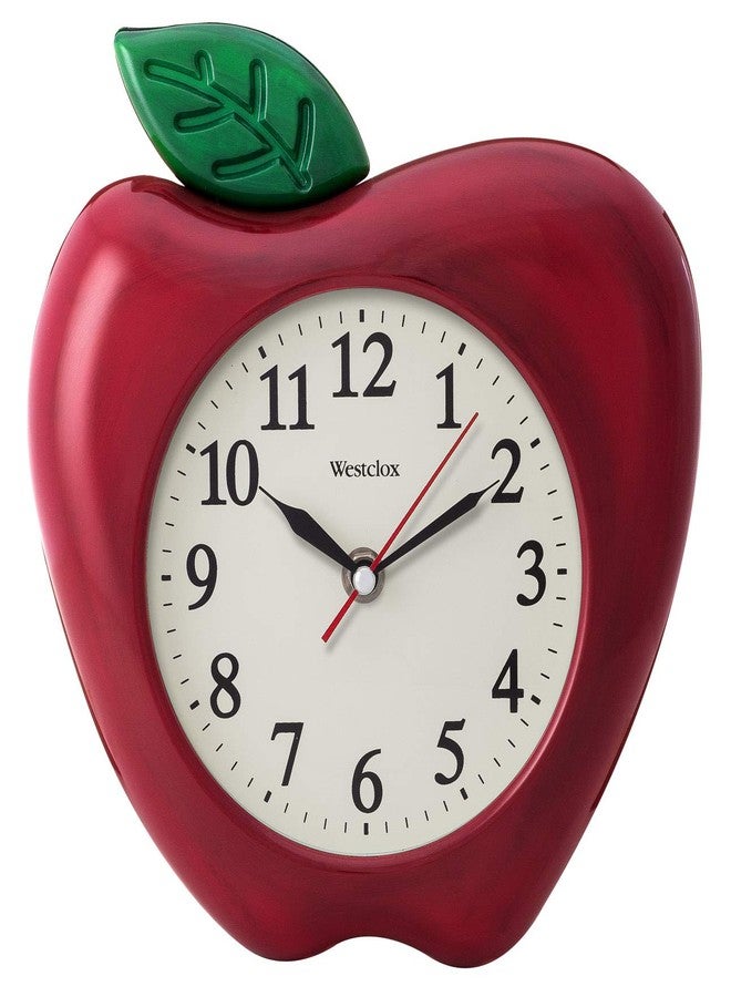 Westclox 10" 3-Dimensional Apple Wall Clock- Model #38038A - Image 3