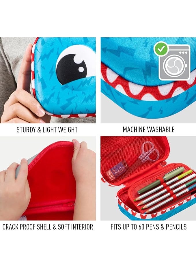 زيبيت زِبت علبة أقلام تخزين مدرسي متين لون أزرق - Image 2