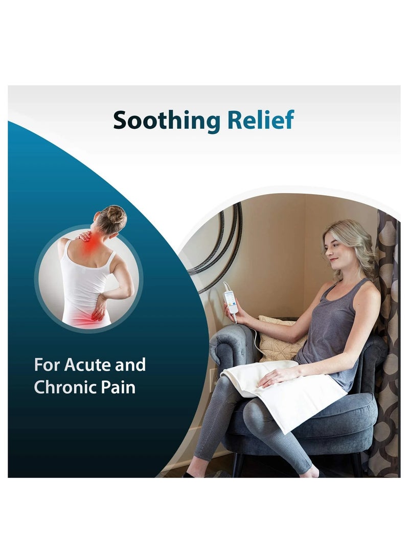 Ritecare - Automatic Moist Heating Pad with variable heat setting control for Back Pain and Muscle Pain Relief - Image 1