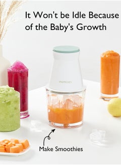 Momcozy Baby Food Maker, Baby Food Processor Gift Set for Baby Food, Meat, Vegetable, Fruit, Baby Food Blender with Baby Food Containers, Food Freezer Tray, Silicone Spoons  - Image 4