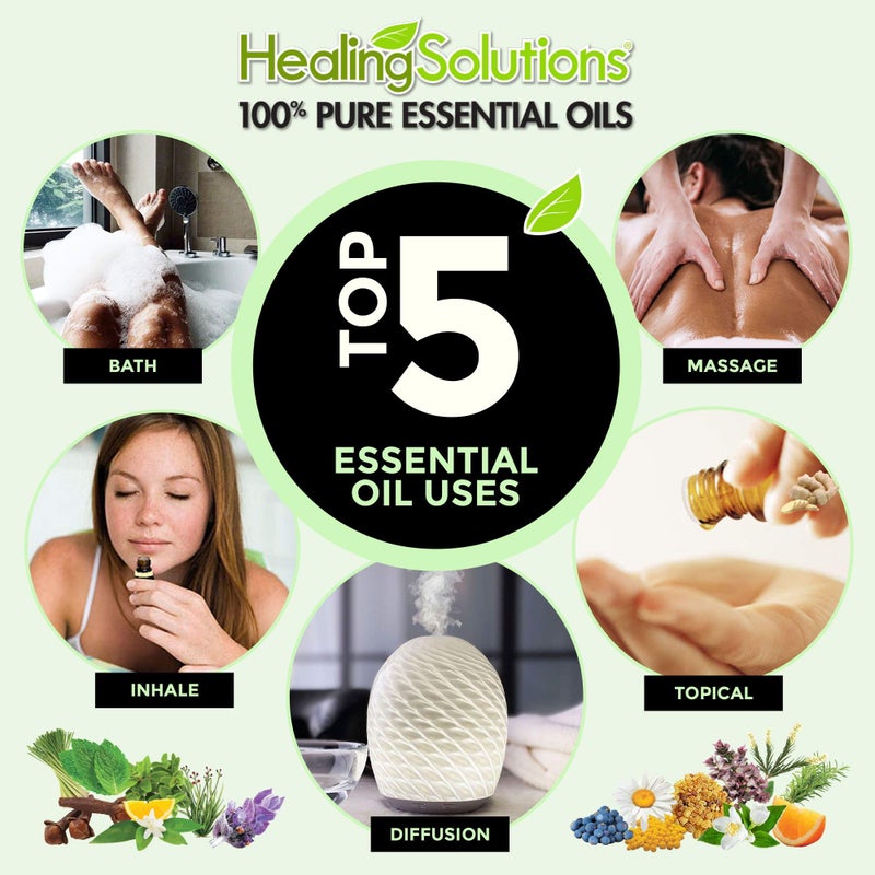 Healing Solutions Helichrysum Essential Oil, Organic, Undiluted, Pure Helichrysum Oil (0.33 fl oz/10ml) for Skin, Diffuser, & Aromatherapy - Image 5