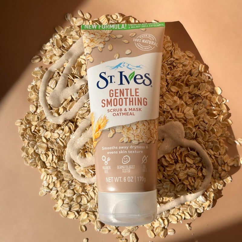 St. Ives Oatmeal Gentle Smoothing Scrub and Mask 6 oz - Image 2