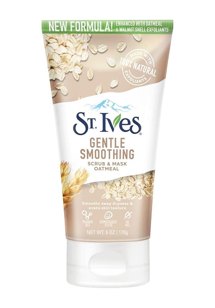 St. Ives Oatmeal Gentle Smoothing Scrub and Mask 6 oz - Image 1