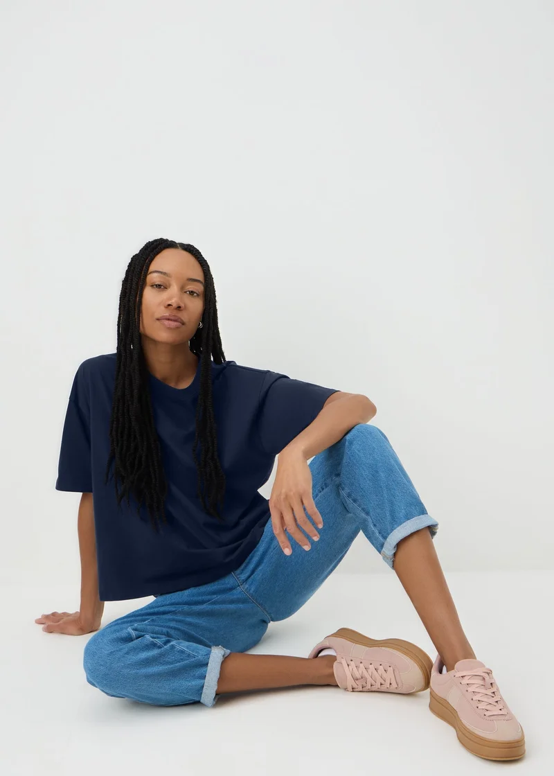 Matalan Navy Boxy T-Shirt
