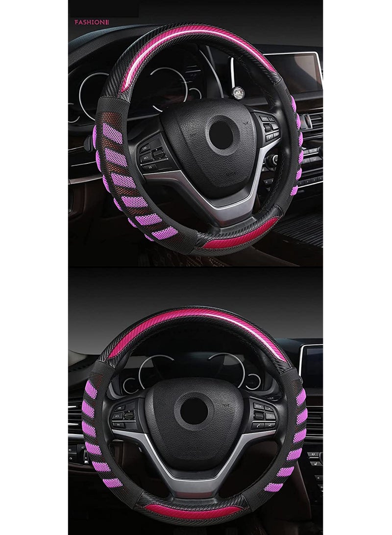 Car Steering Wheel Cover Anti-Slip and Comfortable Grip with 3D Honeycomb - Image 2