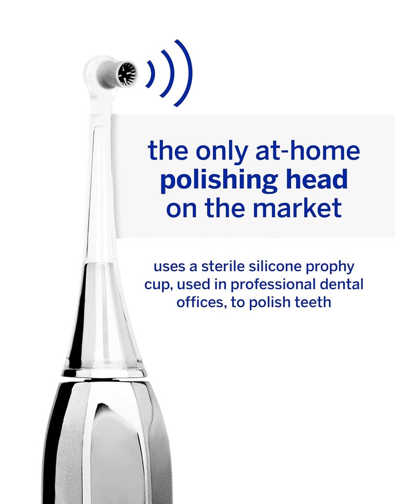 Supersmile فرشاة أسنان كهربائية سونك بالنبض زينا45 ديلوكس قابلة لإعادة الشحن لتبييض الأسنان فضية - Image 5