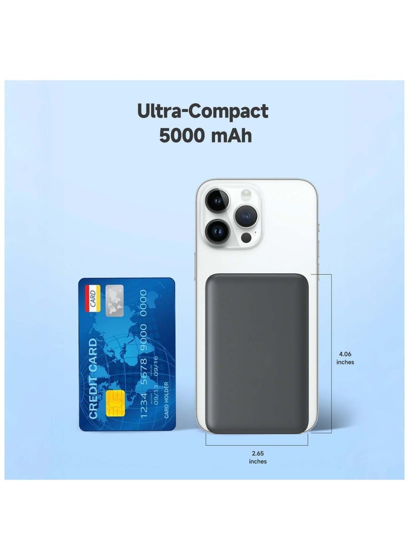 JAJEEK Magnetic Power Bank 5000mAh – 15W Ultra Slim Wireless Charger | MagSafe Compatible for iPhone & Android | Fast Portable Charging - Image 4