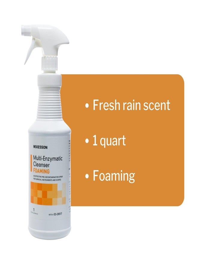 McKesson Multi-Enzymatic Cleanser for Surgical Instruments & General Healthcare Equipment, 32 oz [Pack of 1] Foaming, Fresh Rain - Image 4