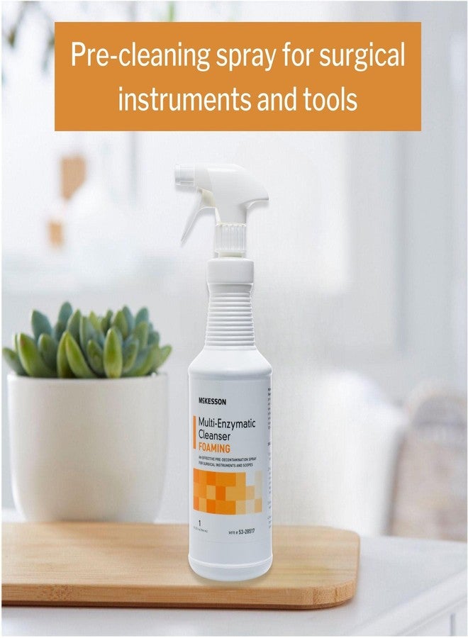 McKesson Multi-Enzymatic Cleanser for Surgical Instruments & General Healthcare Equipment, 32 oz [Pack of 1] Foaming, Fresh Rain - Image 5