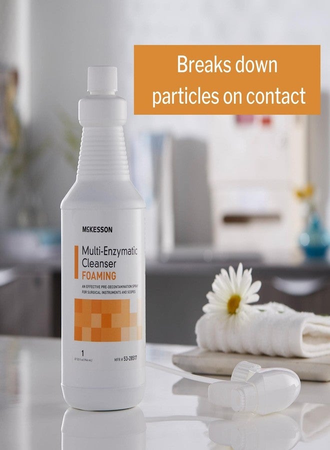 McKesson Multi-Enzymatic Cleanser for Surgical Instruments & General Healthcare Equipment, 32 oz [Pack of 1] Foaming, Fresh Rain - Image 2