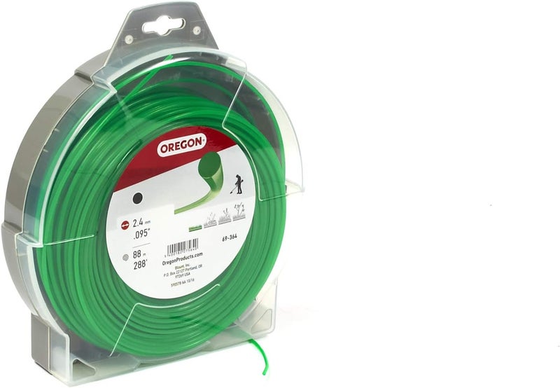Oregon .095" Round String Trimmer Replacement Line for DIY Yard Work or Gardening, Universal Fit, All-Purpose, 1lb Spool, 288 Foot Length, Green (69-364) - Image 1