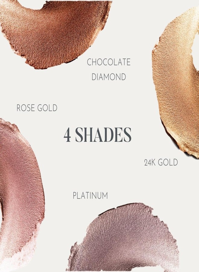 dome BEAUTY Eye Jewels 24-Hour Eye Shadow Vegan, Cruelty-Free Long-Lasting Cream Eyeshadow, Radiant Finish Eye Makeup for All Skin Tones, Easy-to-Blend, Smudge-Proof, Rose Gold .15 fl oz - Image 4