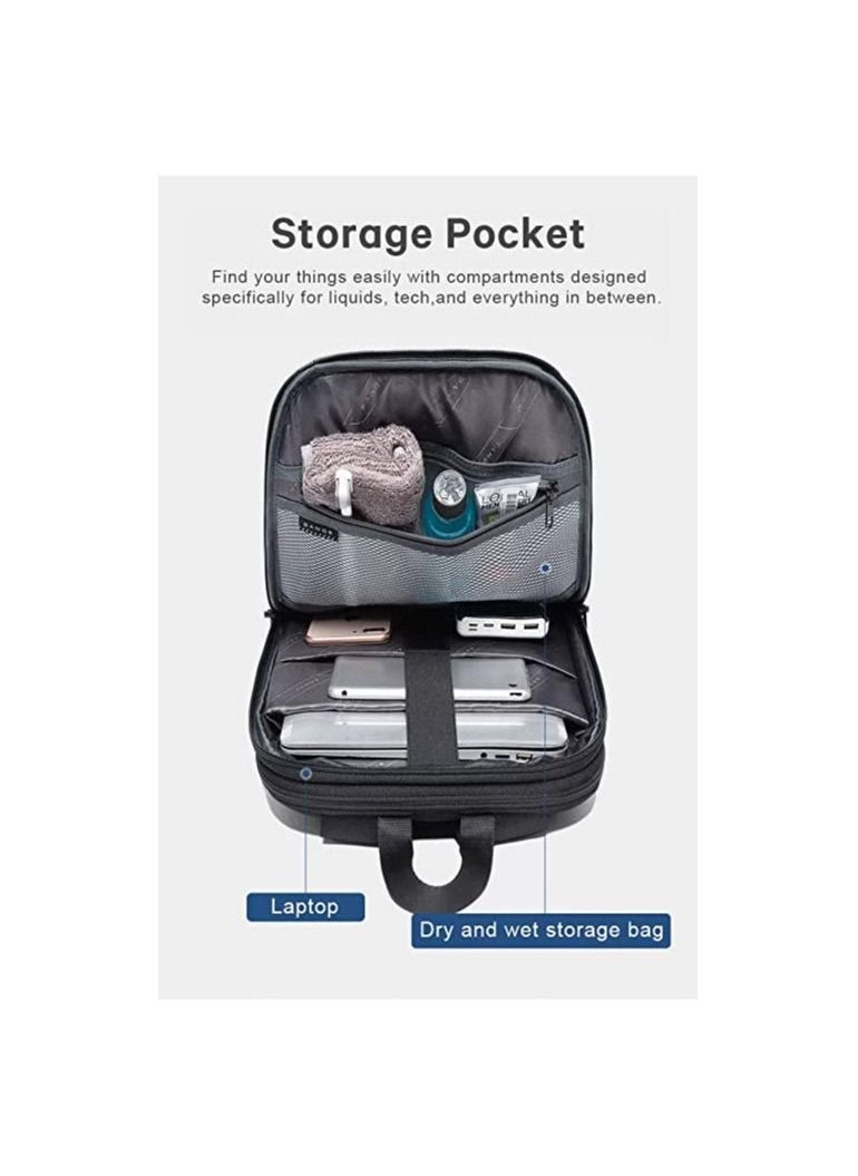 BANGE - Travel Laptop Backpack, Business Anti-Theft Slim Durable Laptops Backpack with USB Charging Port, for 17.3 inch laptop, Gifts for Men & Women Water-Resistant College School Computer Bag Bange. - Image 1