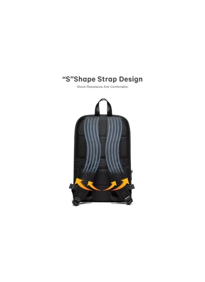 BANGE - Travel Laptop Backpack, Business Anti-Theft Slim Durable Laptops Backpack with USB Charging Port, for 17.3 inch laptop, Gifts for Men & Women Water-Resistant College School Computer Bag Bange. - Image 1