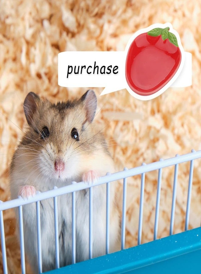 VTurboWay 2 Pcs Hamster Ceramic Food Bowl, Cute Shape Anti-Turning Dish for Hamster Gerbil Hedgehog Guinea Pig Rat Rodent - Image 3