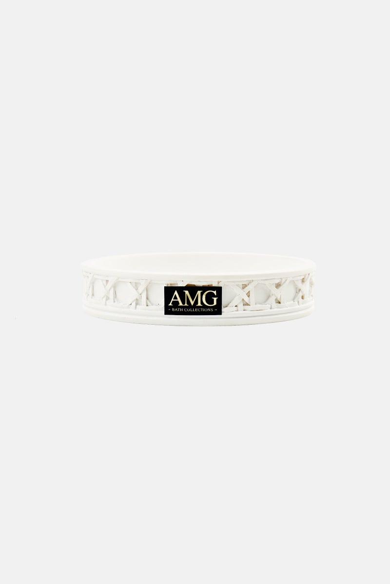 AMG Ceramic Soap Dish, White - Image 1