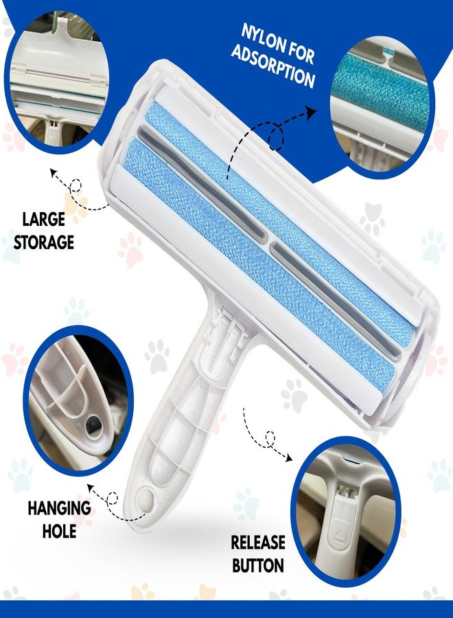 LyfNeeds Reusable Pet Hair Remover Roller - Dog & Cat Hair Remover for Furniture, Couch, Carpet, Clothing - Pet Hair Removal Tool for Couch - Lint Roller for Furniture, Car & Bedding - Image 4