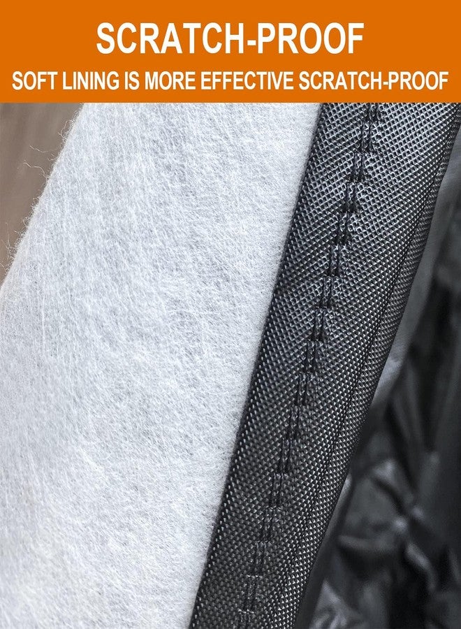 Kayme 7 Layers SUV Car Cover Custom Fit for Ford Explorer (2006-2025) Waterproof All Weather for Automobiles,Outdoor Full Cover Rain Sun UV Protection.Black - Image 2