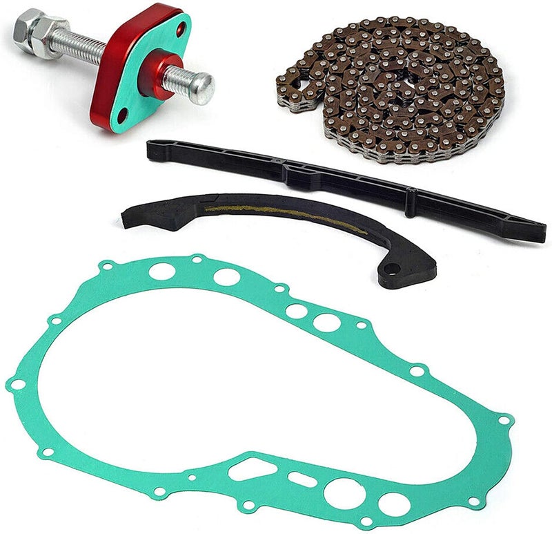 Tavaski Cam Timing Chain Guides Tensioner and Cover Gasket Fit for Suzuki Quadsport LTZ400 2003-2008 Replace 12771-29F00 12811-07G00 - Image 1