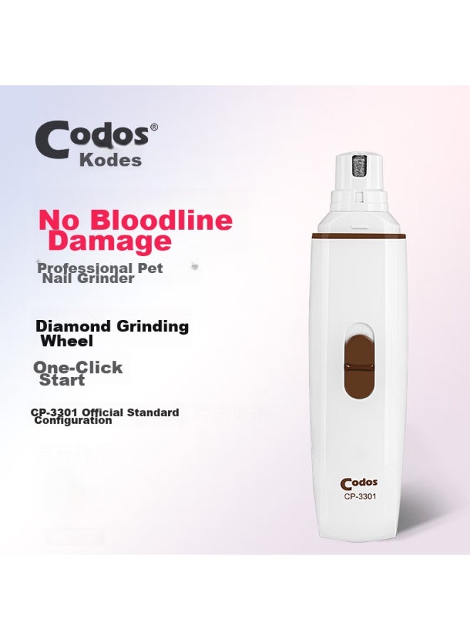 Codos Pet Nail Grinder, Electric Nail File For Dogs And Cats, Dry Battery-powered Model Cp-3301 - Image 1