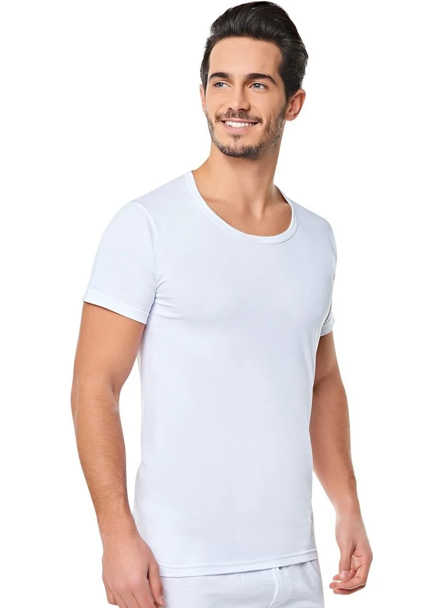 Seher Yıldızı Dawn Star 12 Pack Men Combed Cotton Crew Neck Undershirt Singlet