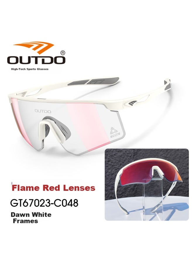 Outdo Running Gl, Cycling, Hiking, Marathon Sungl, Sports Goggles, Sungl, Gt67023-c048 - Image 1