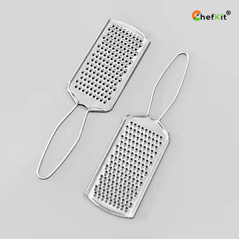 CHEFKIT Premium Stainless Steel Cheese Lemon Zester Ginger Garlic Grater MultiPurpose Vegetable Fruit Nutmeg Grater Dishwasher Safe Kitchen Tool for Effortless Grating Zesting 2 - Image 4