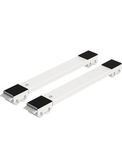 Arabest Furniture Dolly Mobile Roller, Extendable Appliance Rollers Mobile Washing Machine Base, Fridge Stand Moving Cart for Washing Machines, Refrigerators, Dryers, Dishwashers, White  - Image 1