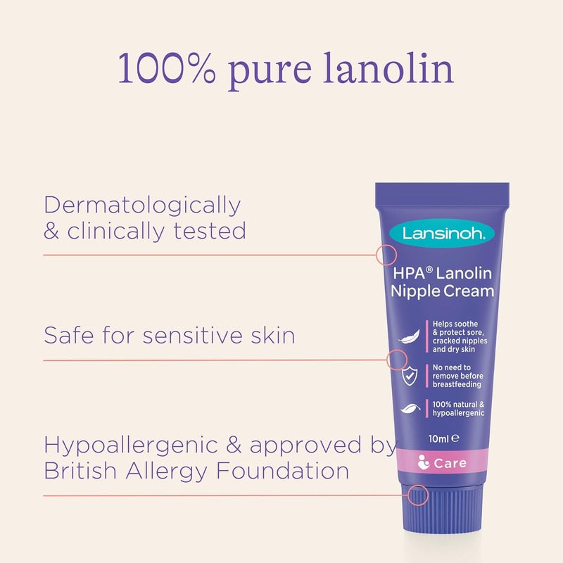 Lansinoh HPA Lanolin for Sore Nipples & Cracked Skin, 10 ml - Image 3