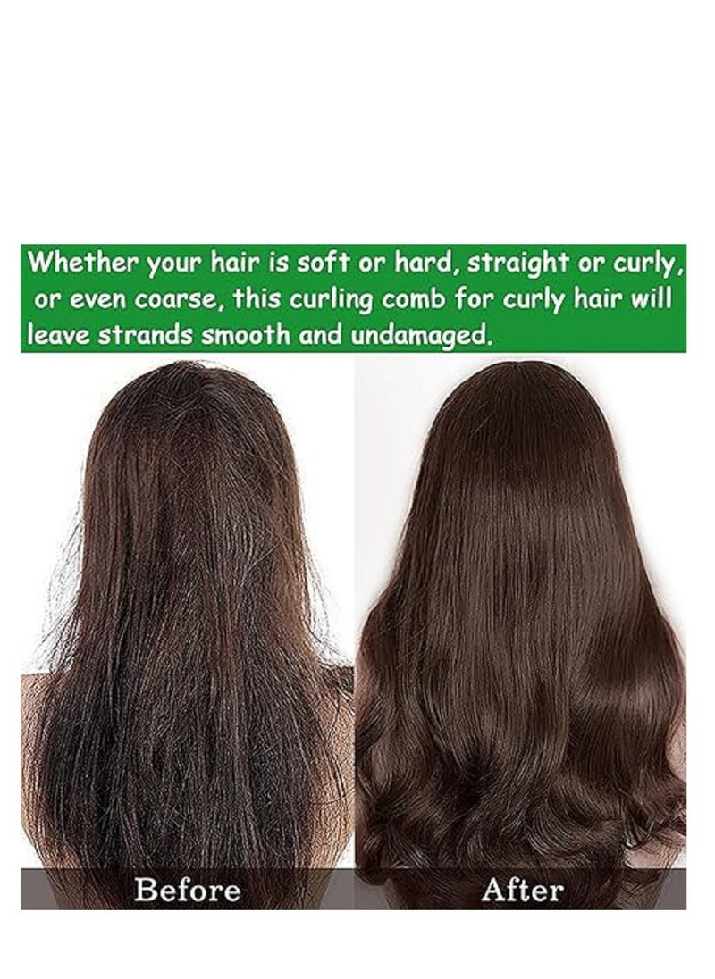 Generic - Curl Defining Brush  Curl Hair Brush  Curl Define Styling Brush  For Combing And Shaping Men's And Women's Curls To Reduce Pulling  Green - Image 1