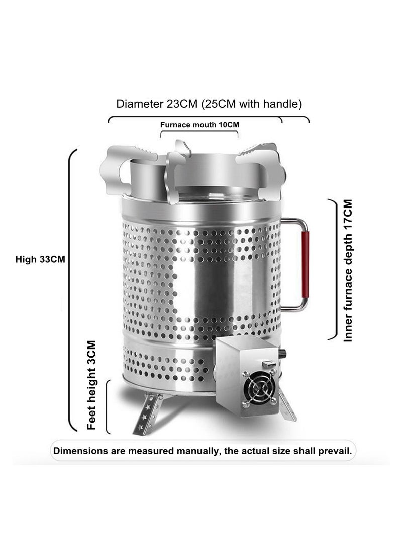 Generic - Outdoor Camping Wood Stove Portable Stainless Steel Wood Stove Wood Stove for Outdoor Picnics - Image 1