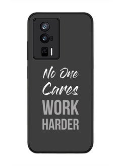 Stylizedd Rugged Black edge case for Xiaomi Poco F5 Pro 5G / Xiaomi Redmi K60 / Xiaomi Redmi K60 Pro Slim fit Soft Case Flexible Rubber Edges Anti Drop TPU Gel Thin Cover - Work Harder  - Image 1