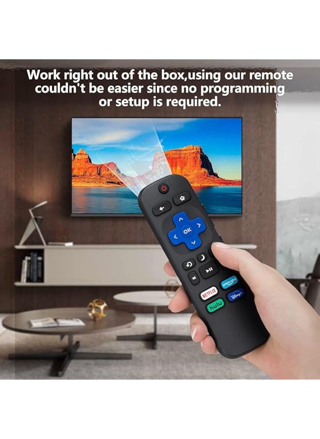 Generic - Universal Remote Control for Roku TV, Replacement Remote for Hisense/Sharp Roku TV, TV Remote with Netflix Disney+/Hulu/Prime Video Buttons - Image 1