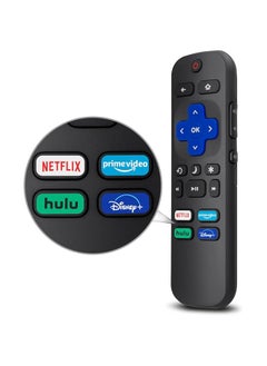 Universal Remote Control for Roku TV, Replacement Remote for Hisense/Sharp Roku TV, TV Remote with Netflix Disney+/Hulu/Prime Video Buttons