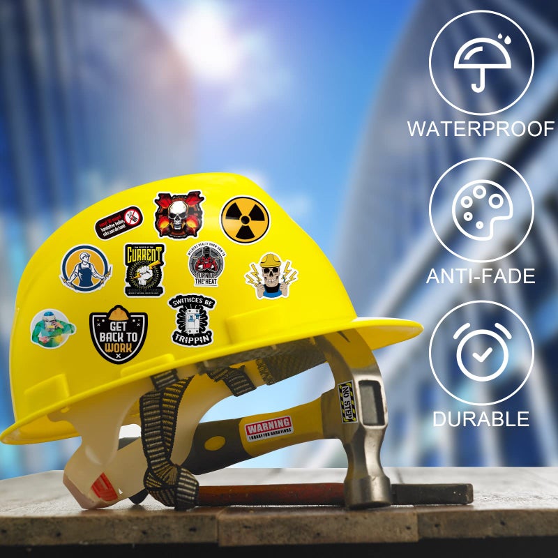 Arme 400 Pcs Hard Hat Stickers, Welding Stickers for Men&Adults Helmet, 100% Vinyl Helmet Sticker Construction Electrician Ironworker Oilfield Pipeliner Sticker for Funny Hard Hat Decor for Adults - Image 5