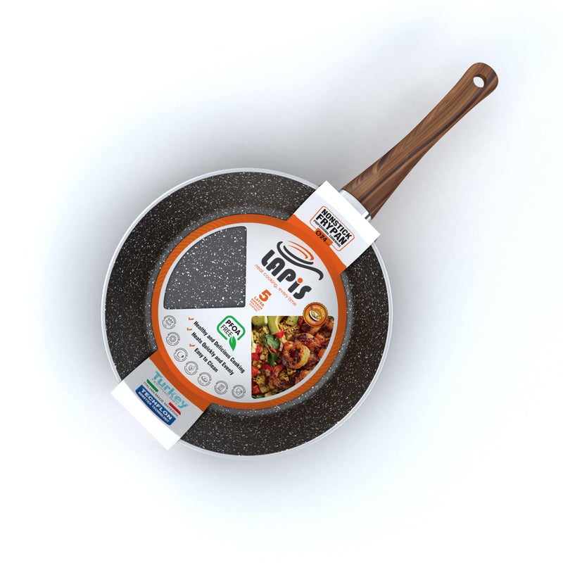 LAPIS Granite Frying Pan Size 24 cm Black 1 Piece - Image 3