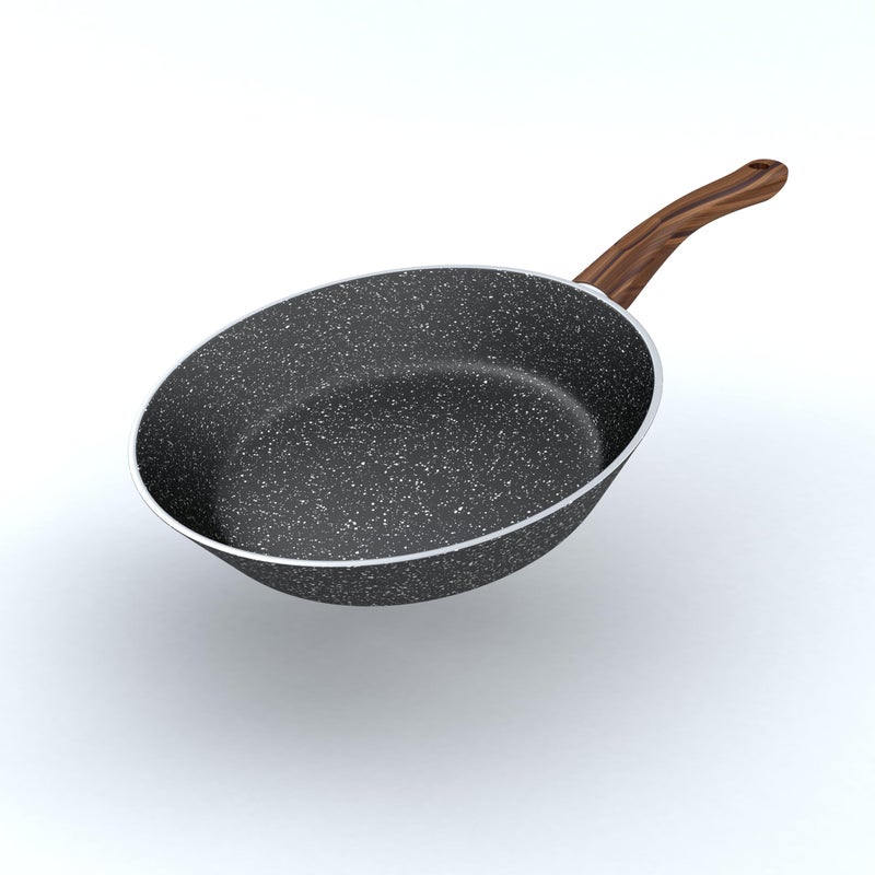 LAPIS Granite Frying Pan Size 24 cm Black 1 Piece - Image 2