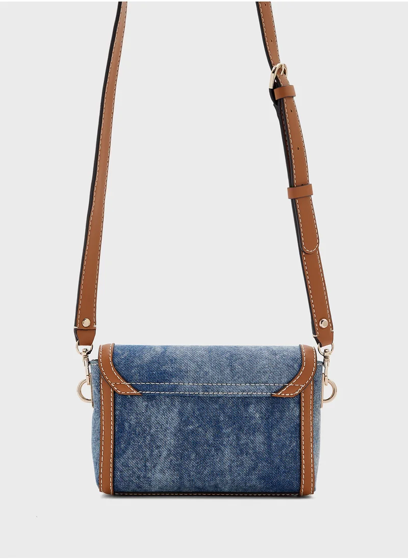 GUESS SEBINA FLAP SHOULDER BAG