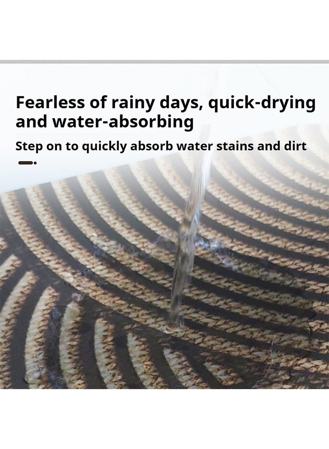 TodyJeyHo Sturdy Front Door Mat, Absorbent Muddy Dirt Resist Welcome Door Mats Outdoor Indoor, Stain and Fade Resistant, Non-Slip Backing Entry Mat Low Profile Doormat for Entryway - Image 4