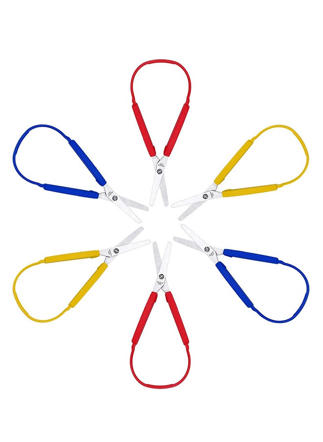 Excefore - Loop Handle Colorful Grip Scissors - Image 1