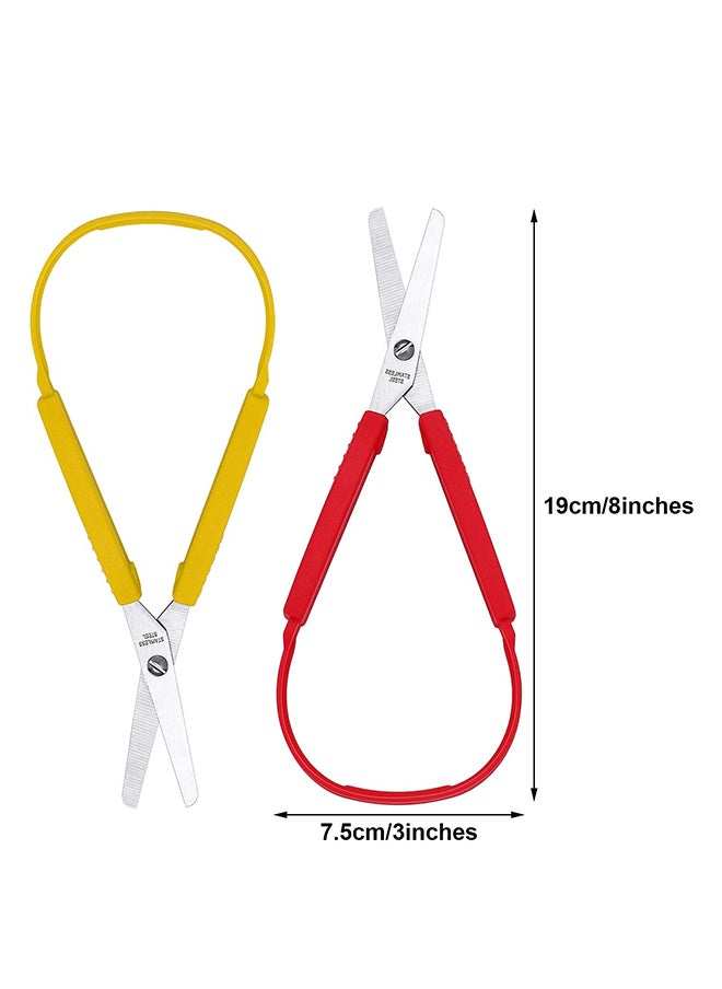 Excefore - Loop Handle Colorful Grip Scissors - Image 1