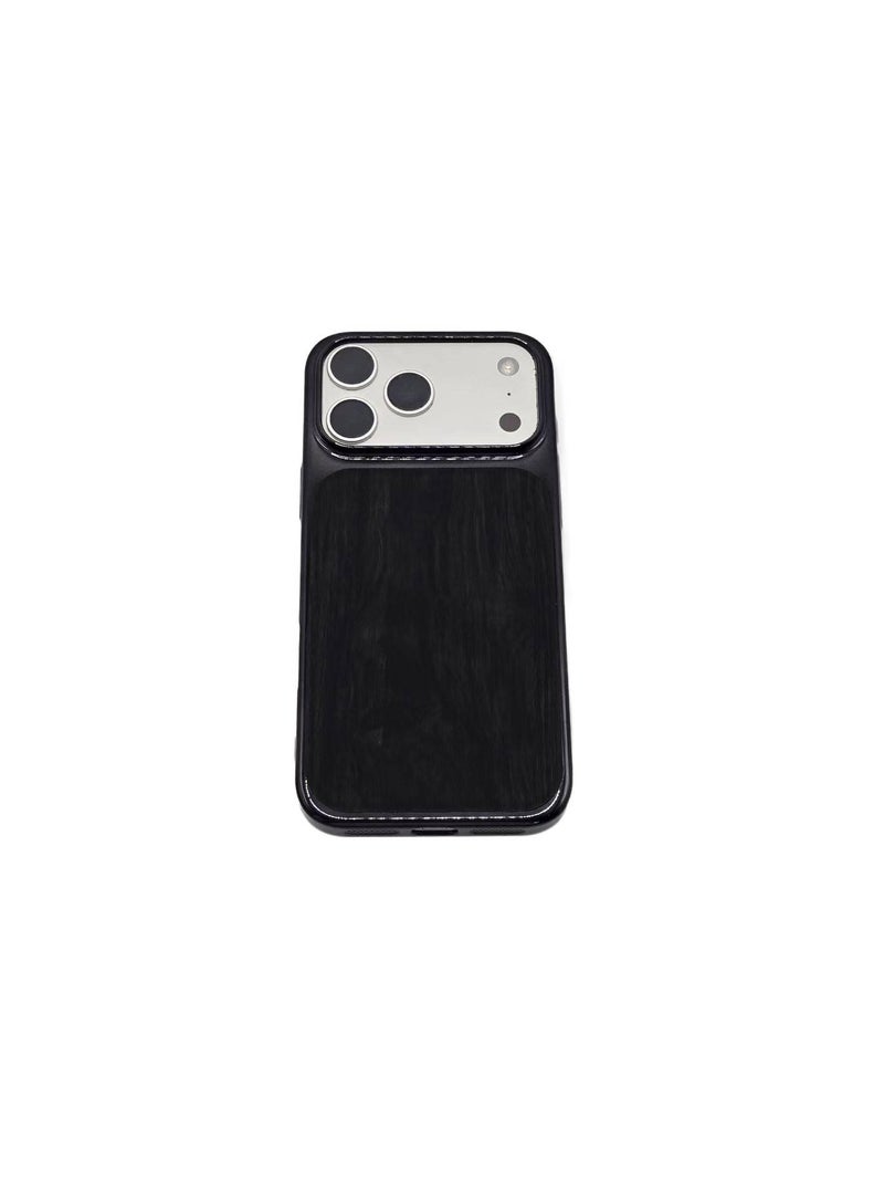 غطاء واقي بPC لـ iPhone 12 / 12 Pro مع غطاء صلب من البولي كربونات رقيق للغاية ومطلي بالكهرباء وحامل قائم مع قبضة مضادة للانزلاق مع مغناطيس قوي باللون أسود مضاد للانزلاق مغناطيسي ب. - Image 1