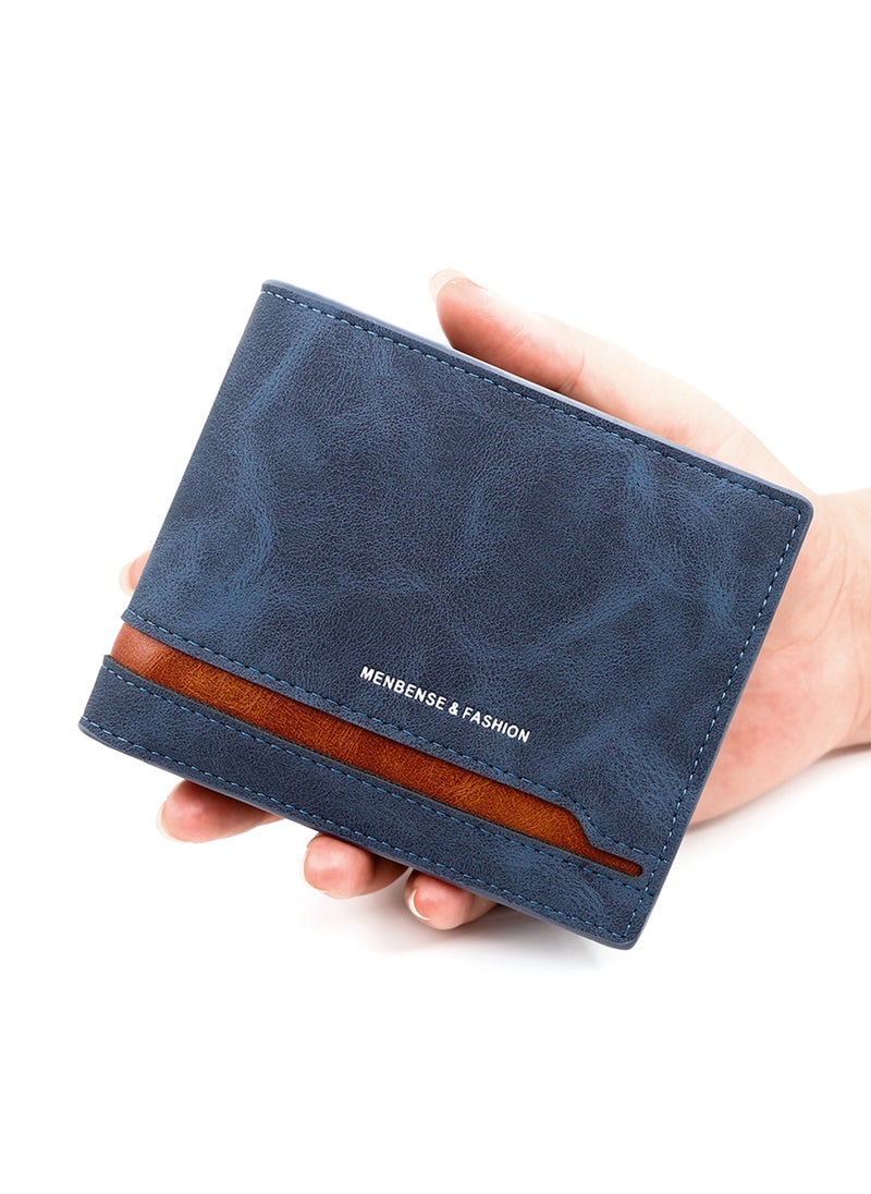 MenBense Business Men's Wallet Short Wallet Card Holder Document Bag 12*9.5*2.5cm - Image 3