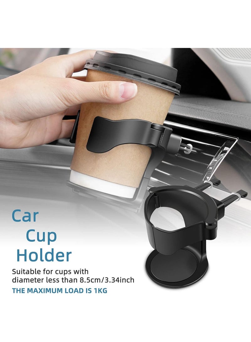 Generic Car Cup Holder for Air Vent Adjustable Car Air Conditioner Vent Drink Holder Waterproof Durable Vehicle Cup ExpanderAutomotive Ashtray Holder Replacement for Car Car Universal Accessories  - Image 2