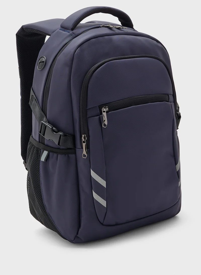 Robert Wood Premium Backpack With Usb Port And Organisers